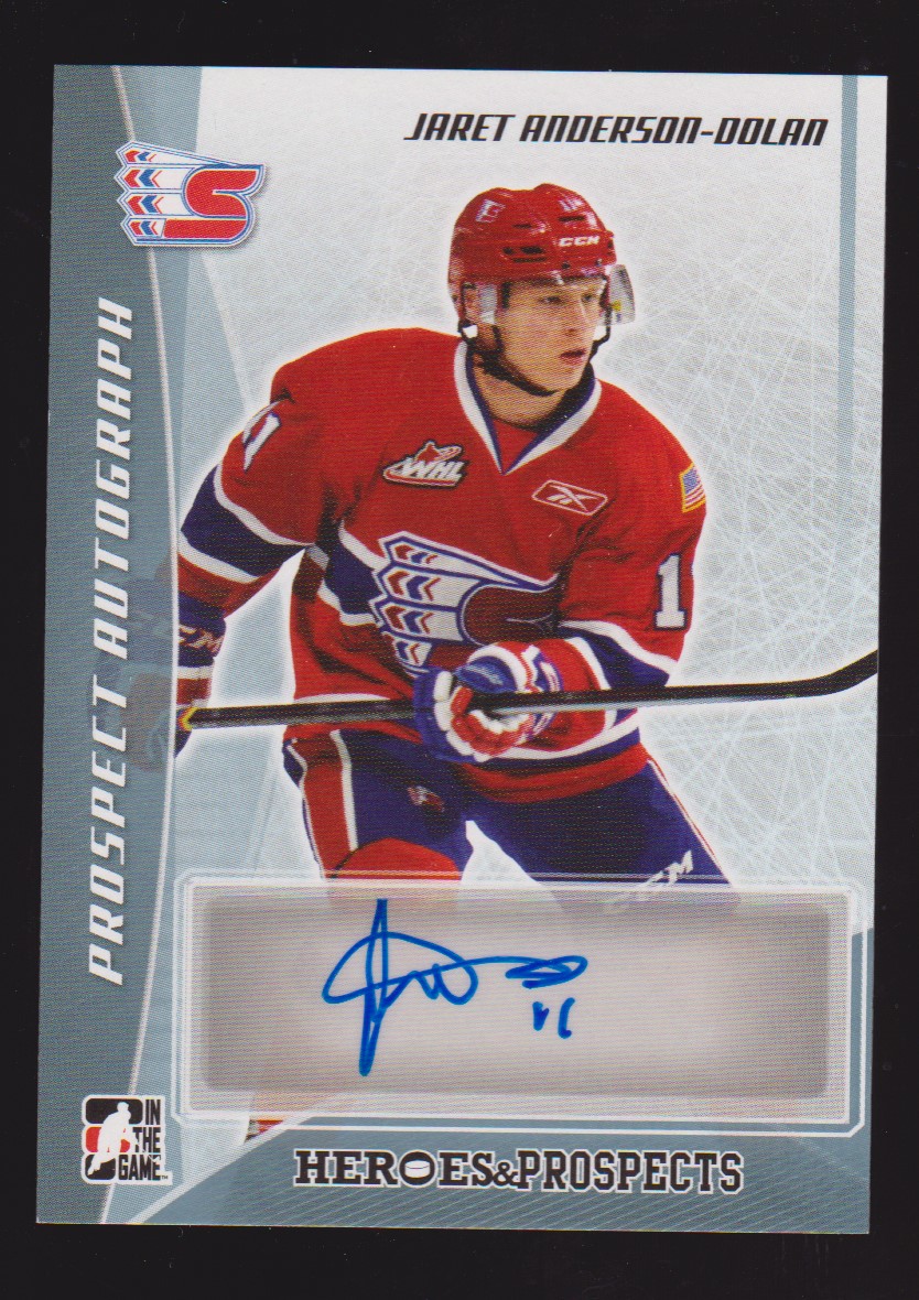 2016-17 Heroes & Prospects Auto Platinum #PAJAD Jaret Anderson (image for) 2016-17 Heroes & Prospects Auto Platinum #PAJAD Jaret Anderson